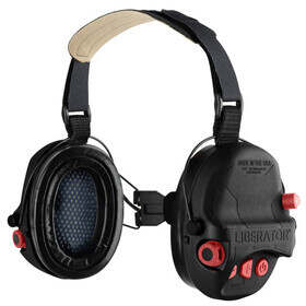Safariland Liberator HP 2.0 Hearing Protection with BTH Suspension in Black and Red